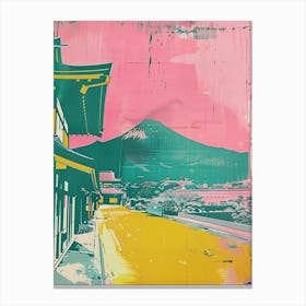 Kanazawa Japan Duotone Silkscreen 1 Canvas Print