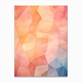 Colourful Abstract Geometric Polygons 7 Canvas Print