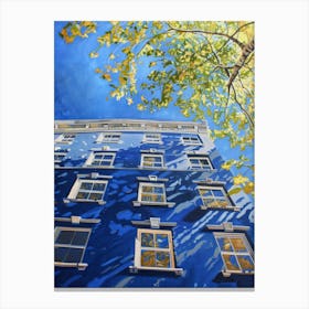 Blue Building Canvas Print