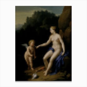 Venus And Cupid (1716) – Adriaen Van Der Werff (Dutch, 1659 1722) Canvas Print