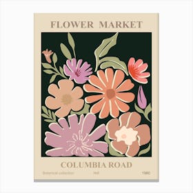 Flower Market Botanical Columbia Road Canvas Print