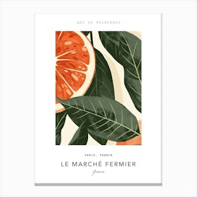 Guava Le Marche Fermier Poster 4 Canvas Print