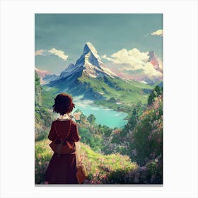 Mountains Design Mount Canvas Print