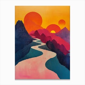 Sunset Road Canvas Print