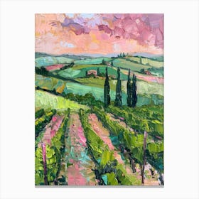 Sunset In Tuscany 2 Canvas Print