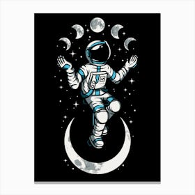 Astronaut In Space Canvas Print