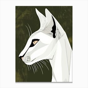 White Cat 17 Canvas Print