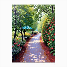 Path In The Park Canvas Print