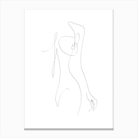 Drawing Of A Woman 2 Canvas Print