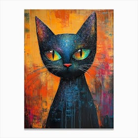 The Coolest Cat In Town 5 Canvas Print