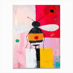 Bee Abstract Oil Painting Canvas Print