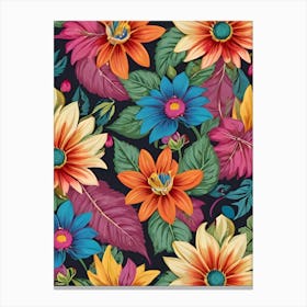 Floral Wallpaper 2 Canvas Print