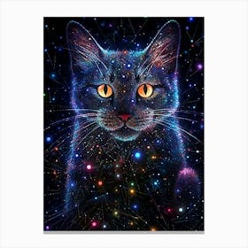 Galaxy Cat Leinwandbild