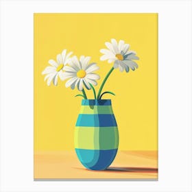 Daisies In A Vase 8 Canvas Print