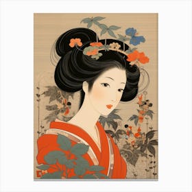 Ukiyo Beauty Japanese Style 9 Canvas Print