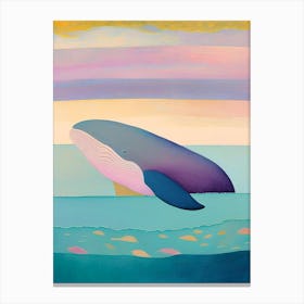 Whale In Atlantic Ocean Canvas Print