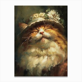 Portrait Of A Cat Canvas Print