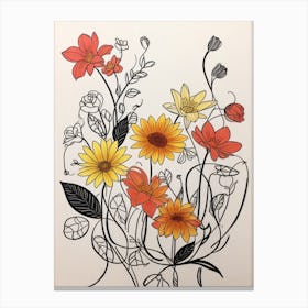 Sunflowers Luckycharms Canvas Print