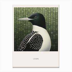 Ohara Koson Inspired Bird Painting Loon 3 Poster Canvas Print