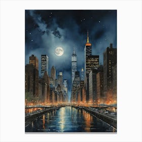 New York City of Lights Canvas Print