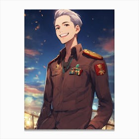 A handsome 😘 and cute man in sky Canvas Print