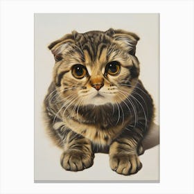 Scottish Fold Cat Painting 1 Canvas Print
