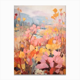 Autumn Gardens Painting Lotusland Usa 3 Canvas Print