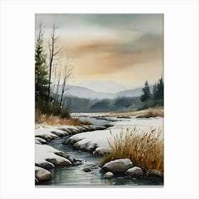 Snowy River 2 Canvas Print