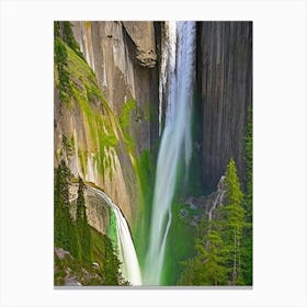 Horsetail Falls, United States Majestic, Beautiful & Classic (1) Canvas Print