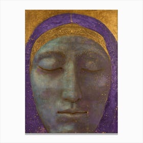 Face Of The Virgin Canvas Print