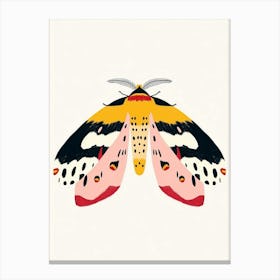 Colourful Insect Illustration Moth 5 Canvas Print