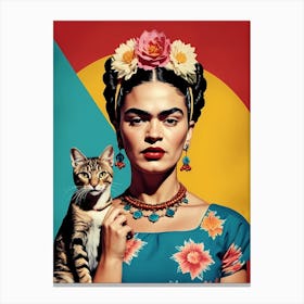 Frida Kahlo Portrait (3) Canvas Print