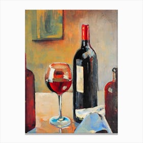 Malbec Oil 1 Painting Cocktail Poster Canvas Print