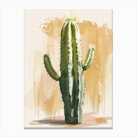 Gymnocalycium Cactus Minimalist Abstract 1 Canvas Print