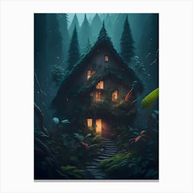 House In The Forest Canvas Print