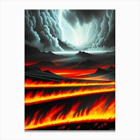 Lava Painting Canvas Print