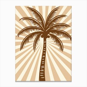 Palm Tree Vector Canvas Print