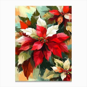 Poinsettia Canvas Print