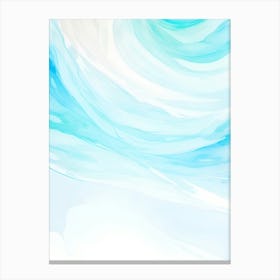 Blue Ocean Wave Watercolor Vertical Composition 96 Canvas Print