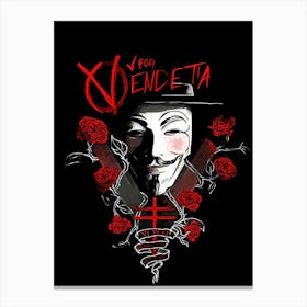 V For Vendetta movie 1 Canvas Print