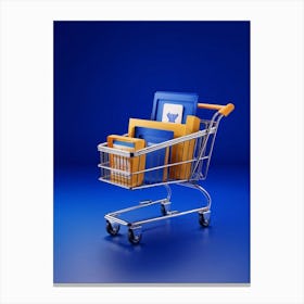 Create Shopping Cart And E Commerce Suite In A Thoroughly Modern Design Featuring Chrome Accents S (3) Canvas Print