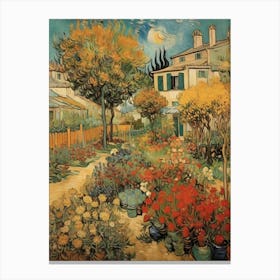 Garden At Night art print 3 Canvas Print