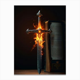 Sword Of Fire Canvas Print