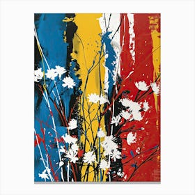 Flowers, Pop Art Canvas Print