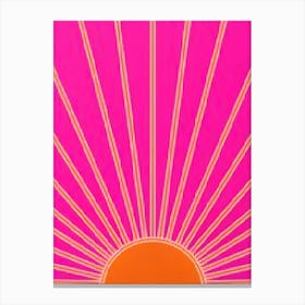 Pink Sun Canvas Print