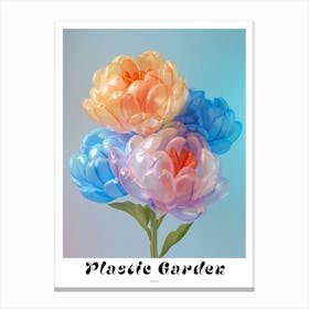 Dreamy Inflatable Flowers Poster Peony 3 Canvas Print