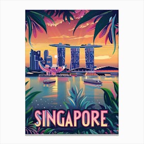 Singapore Cityscape 1 Canvas Print