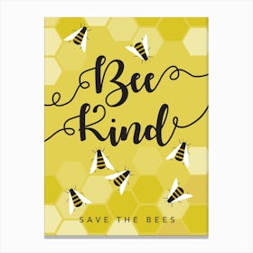 Save The Bees Canvas Print