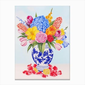 mix flowers Canvas Print