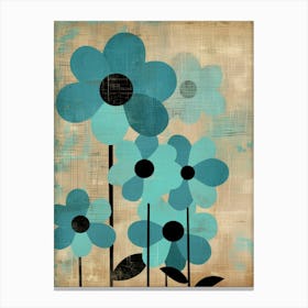 Blue Flowers 88 Canvas Print